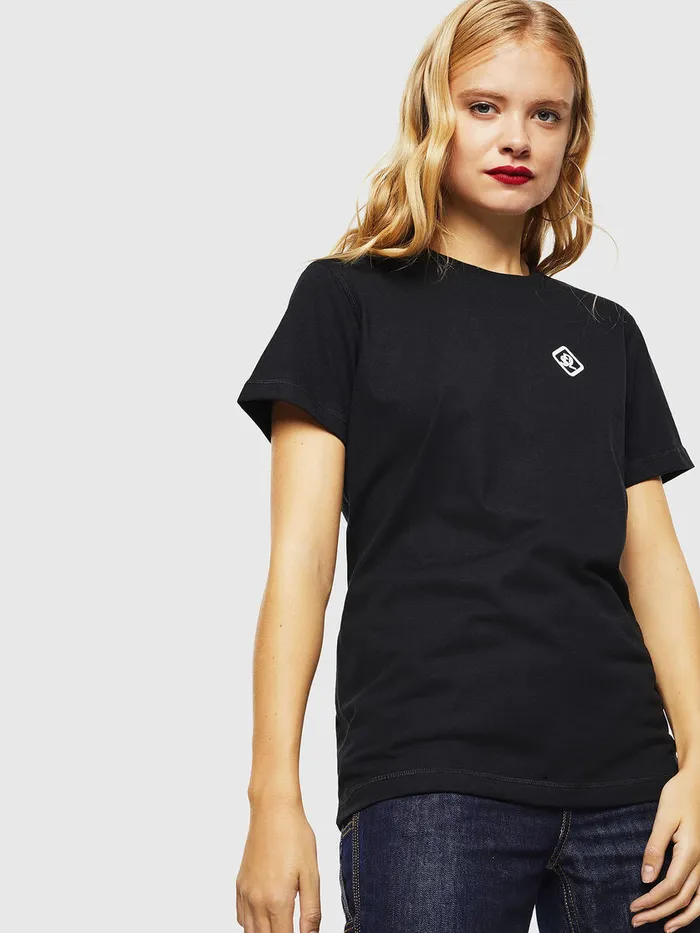 Diesel Tshirts and Tops Womens CCTDIEGOCOLA Black Gift Ideas