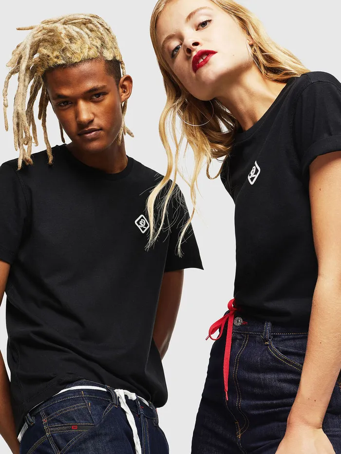 Diesel Tshirts and Tops Womens CCTDIEGOCOLA Black Gift Ideas