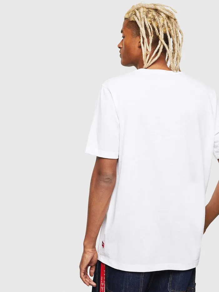 Diesel Tshirts and Tops Womens CCTJUSTCOLA White For Sale