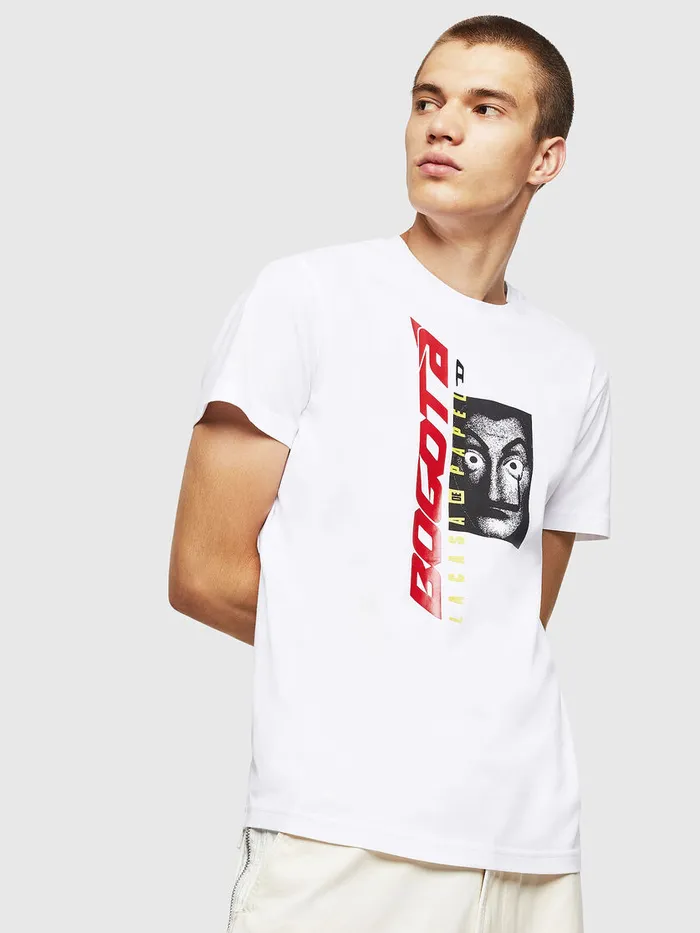 Diesel Tshirts and Tops Womens LCPTDIEGOBOGOTA White Casaul