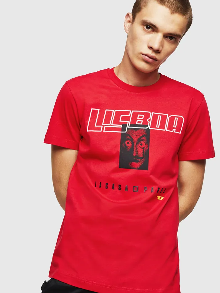 Diesel Tshirts and Tops Womens LCPTDIEGOLISBOA Red Gift Ideas