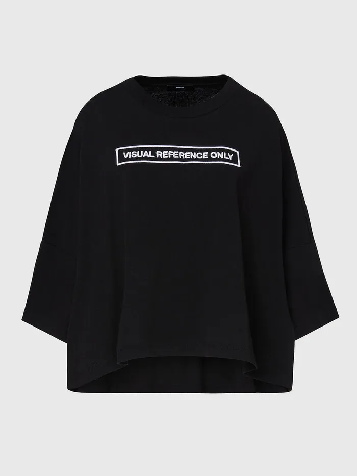 Diesel Tshirts and Tops Womens TCRAMBLE Black On Sale