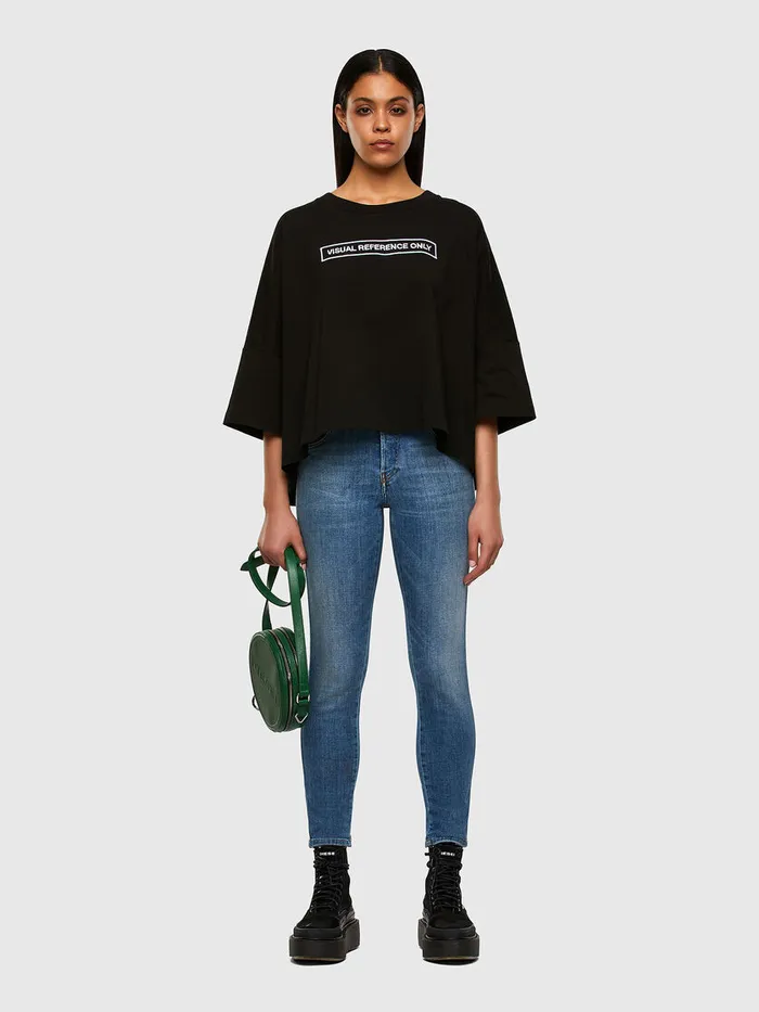 Diesel Tshirts and Tops Womens TCRAMBLE Black On Sale