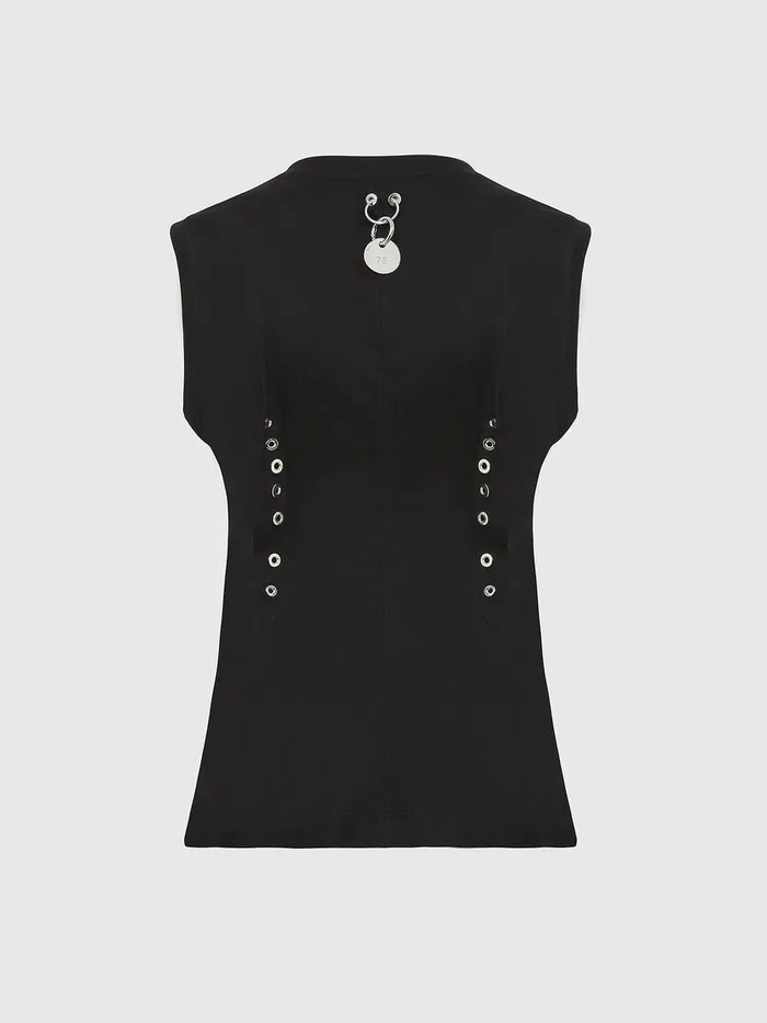Diesel Tshirts and Tops Womens TPENS Black Cheap On Sale