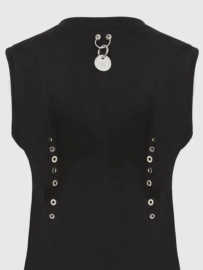 Diesel Tshirts and Tops Womens TPENS Black Cheap On Sale