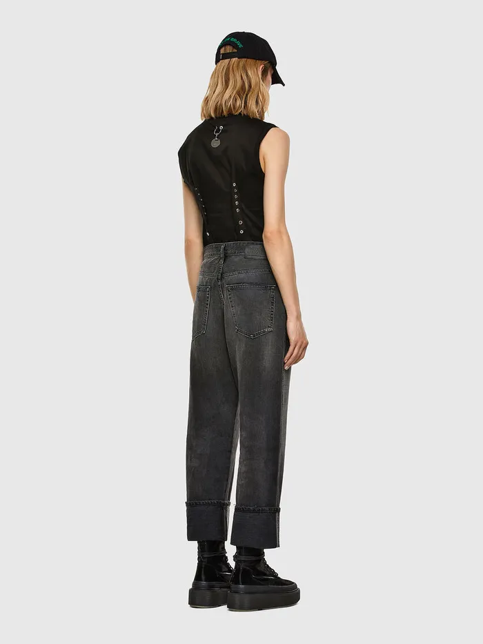 Diesel Tshirts and Tops Womens TPENS Black Cheap On Sale