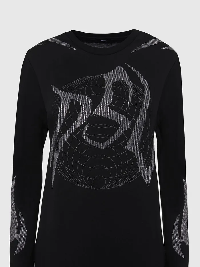 Diesel Tshirts and Tops Womens TROSSINA Black Popular