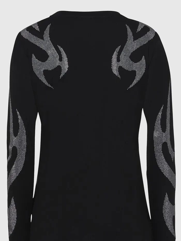 Diesel Tshirts and Tops Womens TROSSINA Black Popular