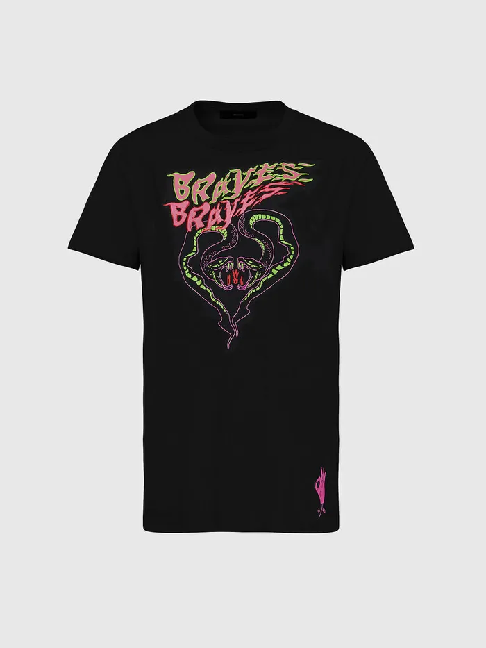 Diesel Tshirts and Tops Womens TSILYK1 Black Cheap On Sale