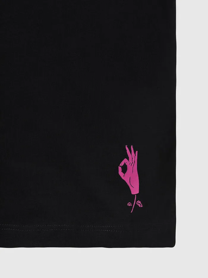 Diesel Tshirts and Tops Womens TSILYK1 Black Cheap On Sale