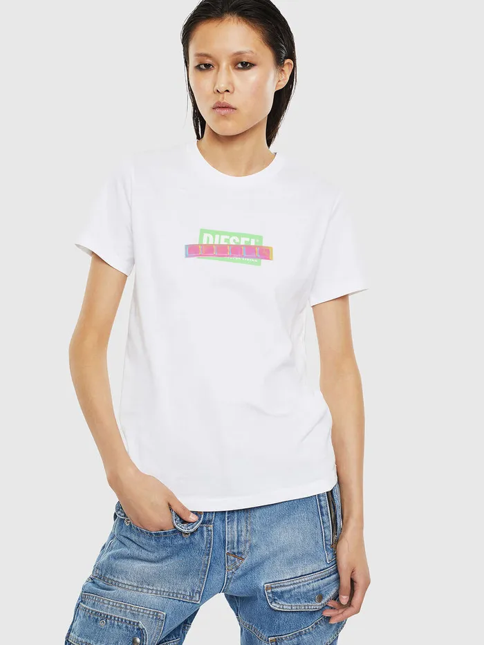 Diesel Tshirts and Tops Womens TSILYS2 White Gift Ideas