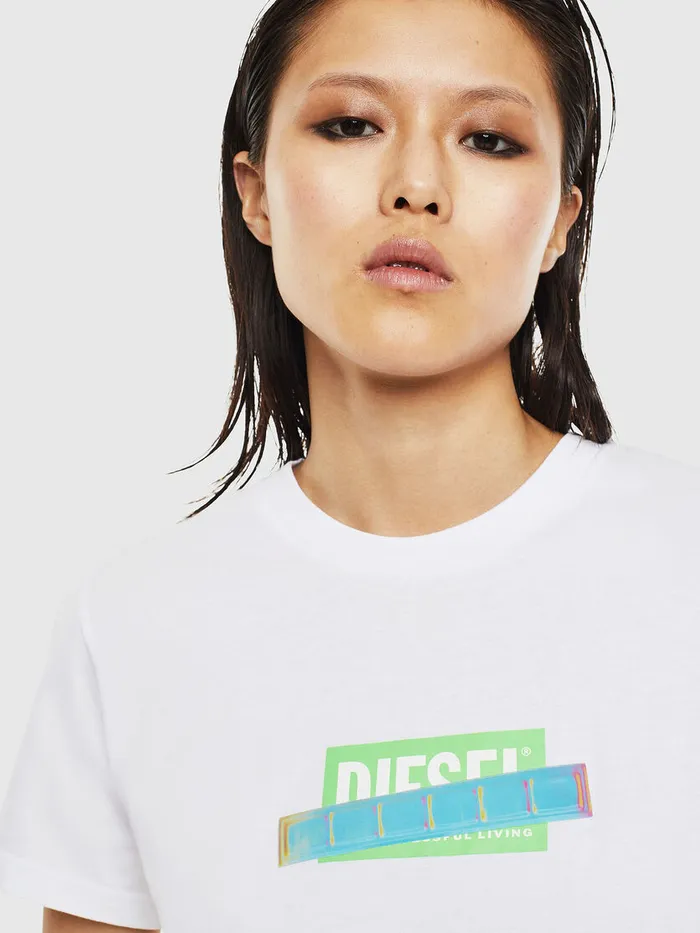 Diesel Tshirts and Tops Womens TSILYS2 White Gift Ideas