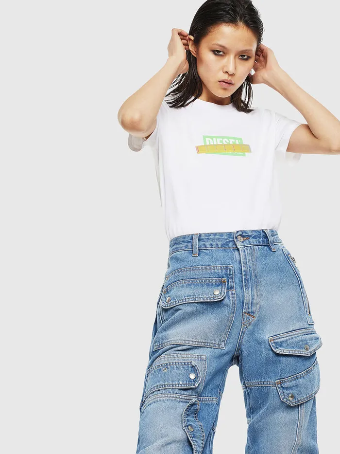 Diesel Tshirts and Tops Womens TSILYS2 White Gift Ideas
