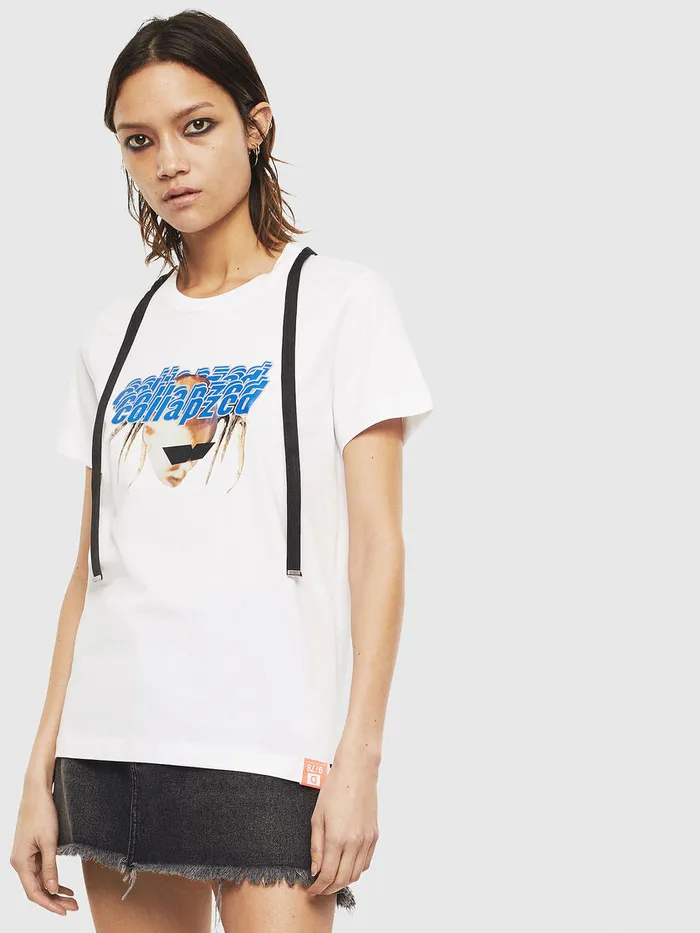 Diesel Tshirts and Tops Womens TSILYS3 White Popular