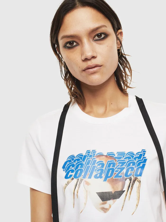 Diesel Tshirts and Tops Womens TSILYS3 White Popular
