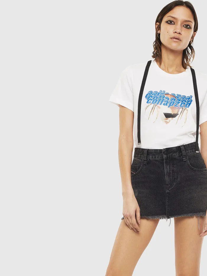 Diesel Tshirts and Tops Womens TSILYS3 White Popular