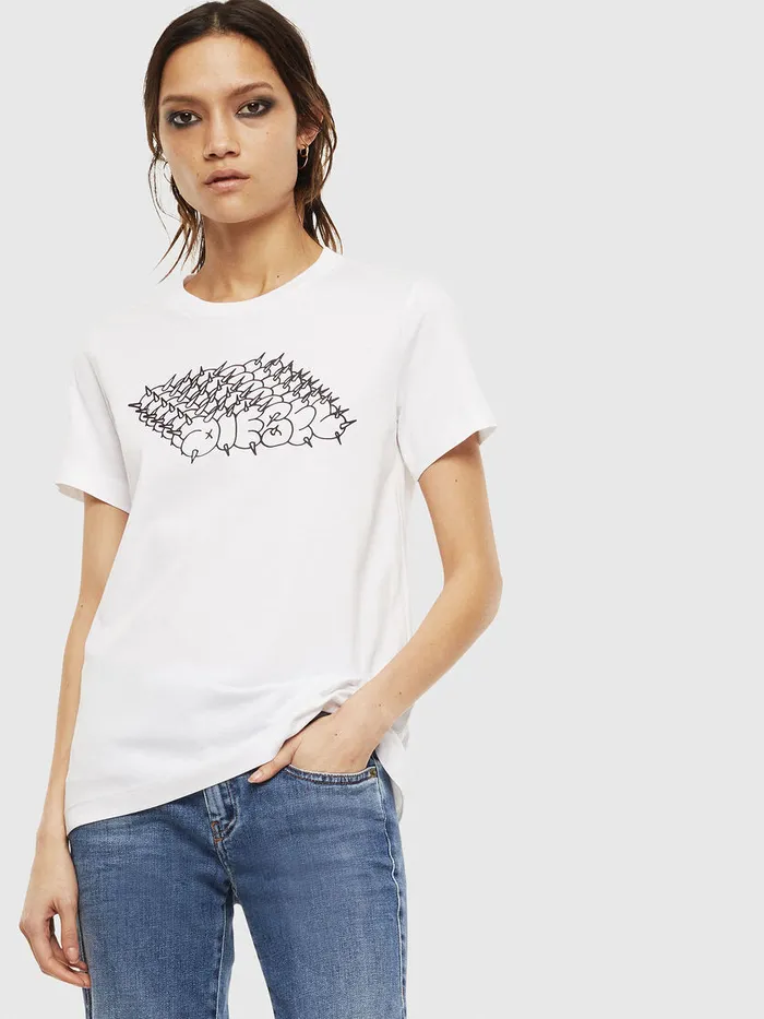 Diesel Tshirts and Tops Womens TSILYS6 White Online