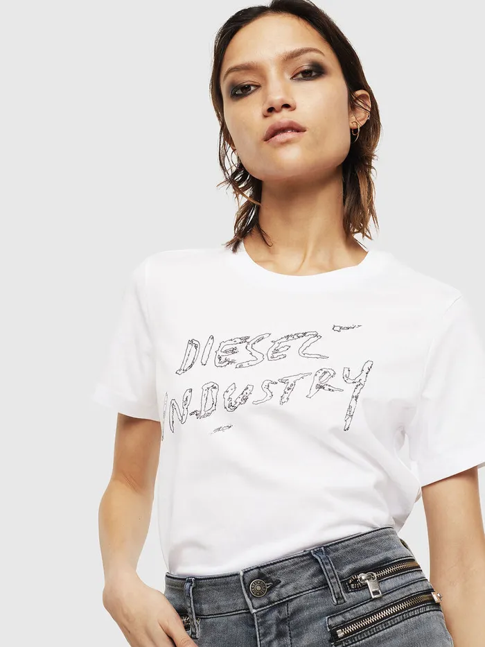 Diesel Tshirts and Tops Womens TSILYS7 White Online
