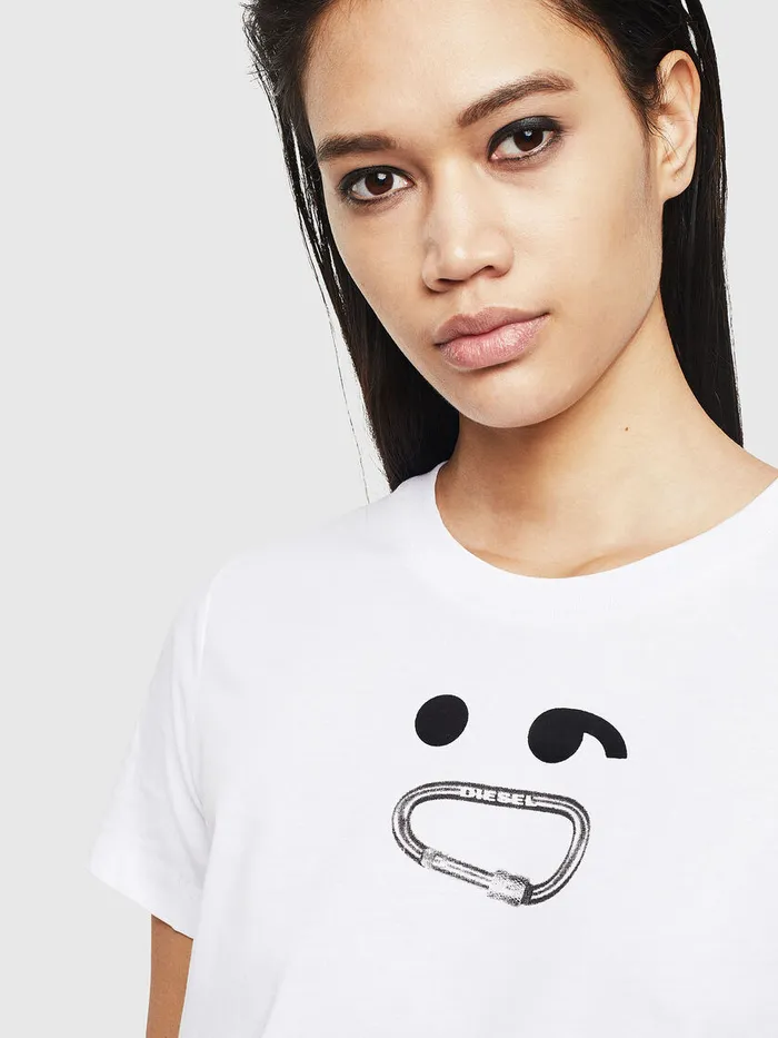 Diesel Tshirts and Tops Womens TSILYS8 White On Sale