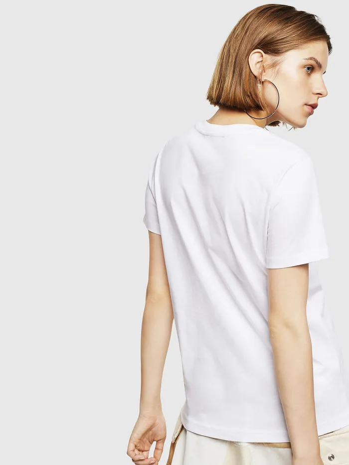 Diesel Tshirts and Tops Womens TSILYWR White Gift Ideas
