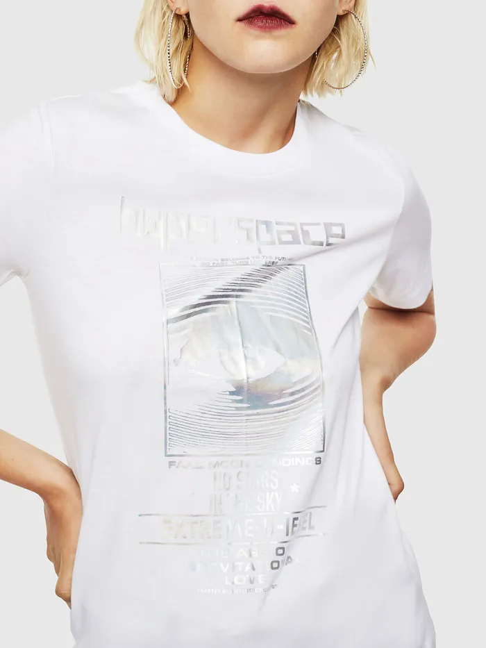 Diesel Tshirts and Tops Womens TSILYYB White Popular
