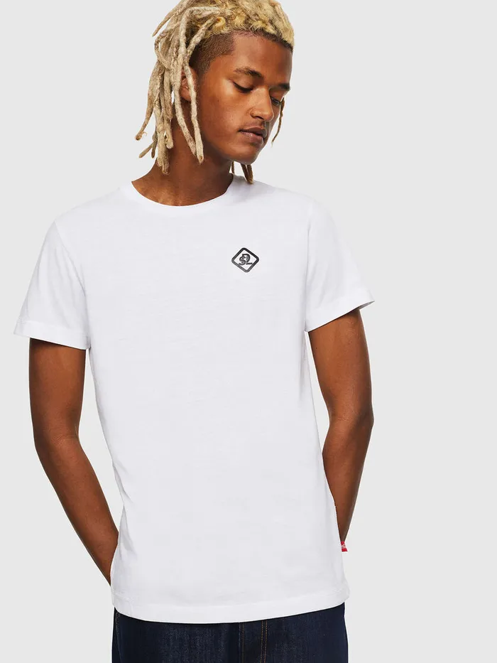 Diesel Tshirts Mens CCTDIEGOCOLA White For Sale