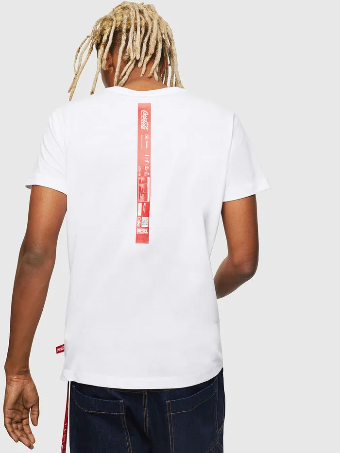 Diesel Tshirts Mens CCTDIEGOCOLA White For Sale