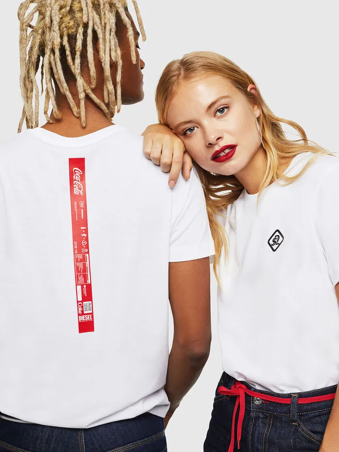 Diesel Tshirts Mens CCTDIEGOCOLA White For Sale