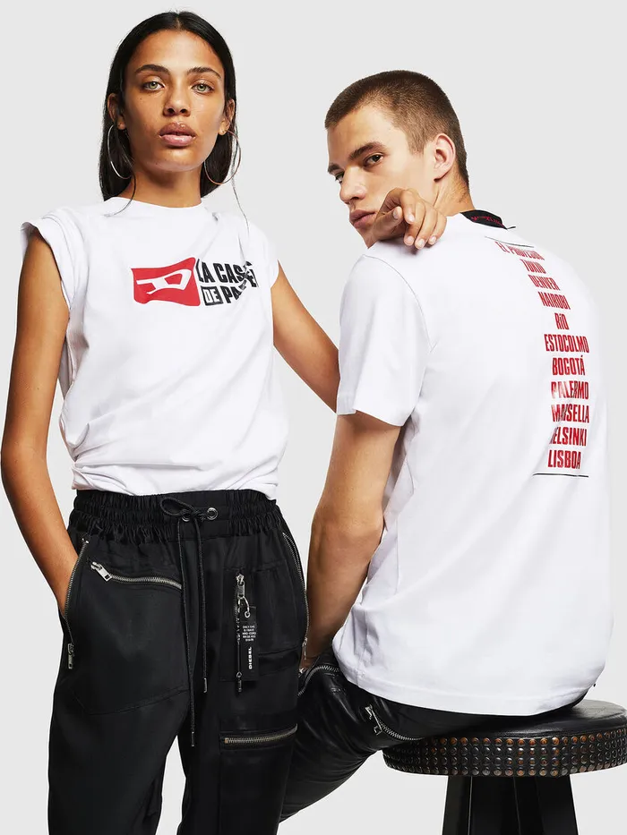 Diesel Tshirts Mens LCPTDIEGOCASA White Gift 4 You