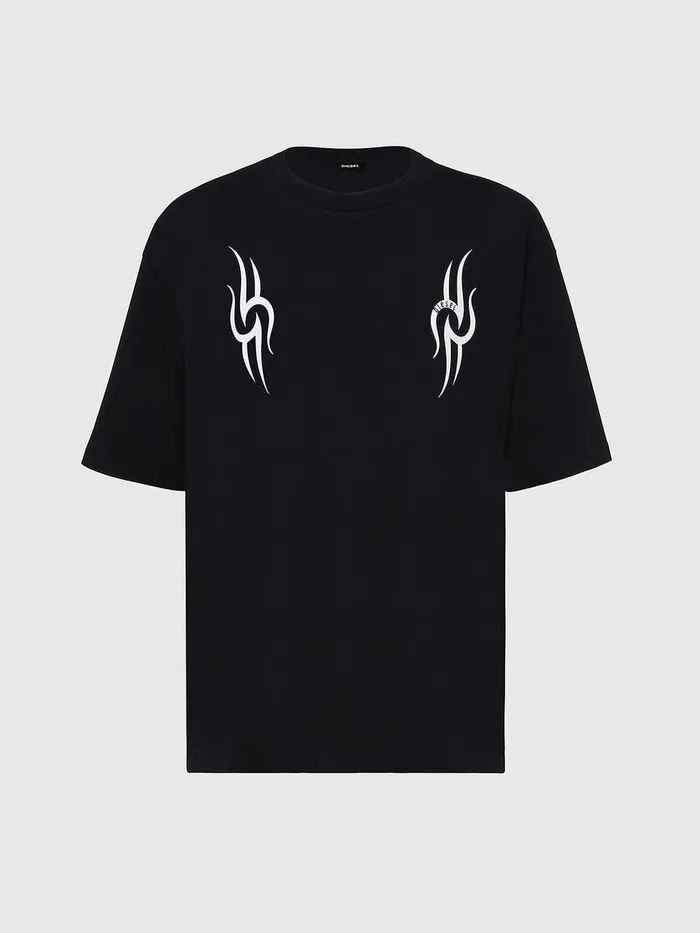Diesel Tshirts Mens TBALLX3 Black Gift Ideas
