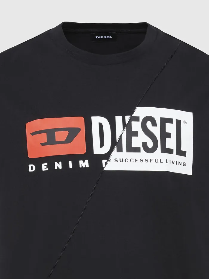 Diesel Tshirts Mens TDIEGOCUTY Black Casaul