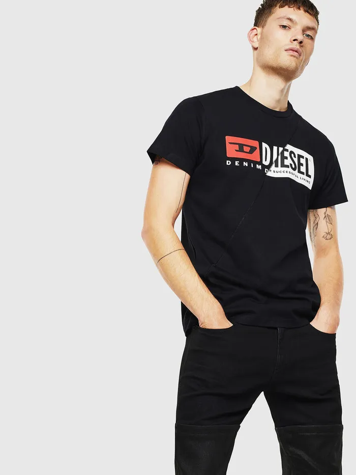 Diesel Tshirts Mens TDIEGOCUTY Black Casaul