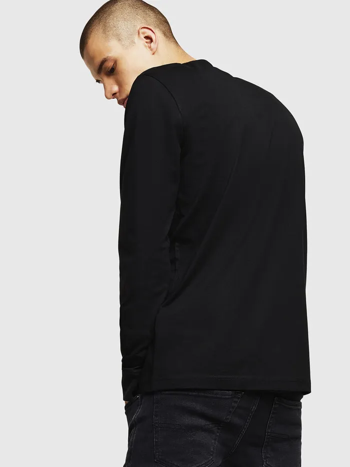 Diesel Tshirts Mens TDIEGODIVLS Black Gift 4 You