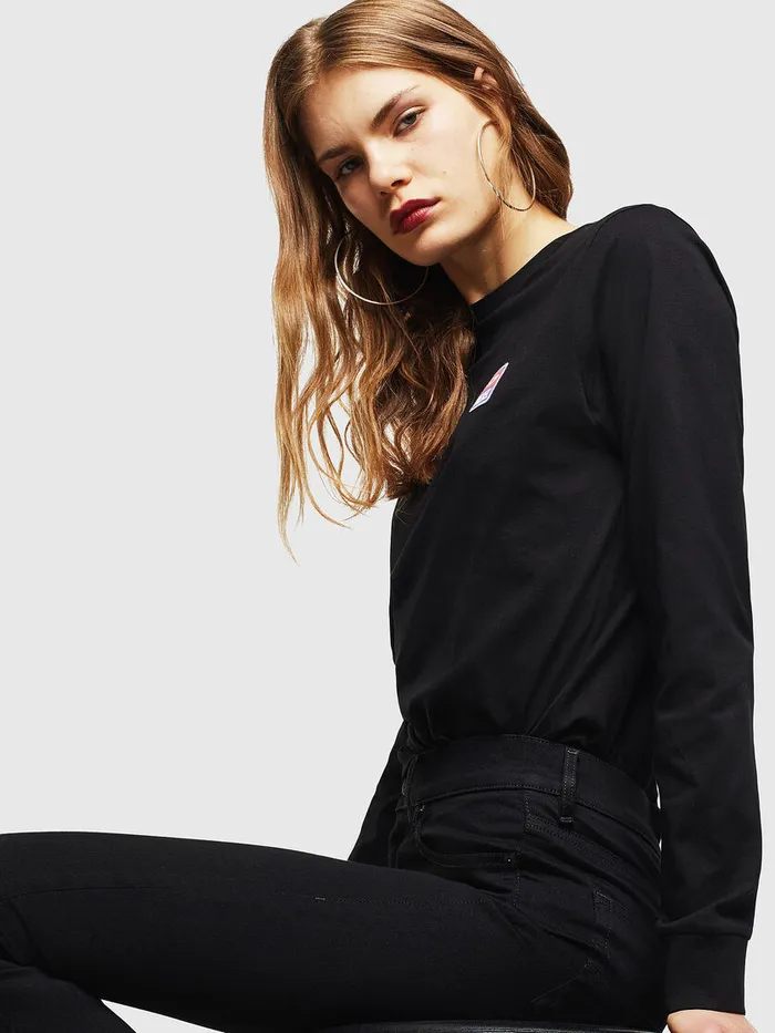 Diesel Tshirts Mens TDIEGODIVLS Black Gift 4 You
