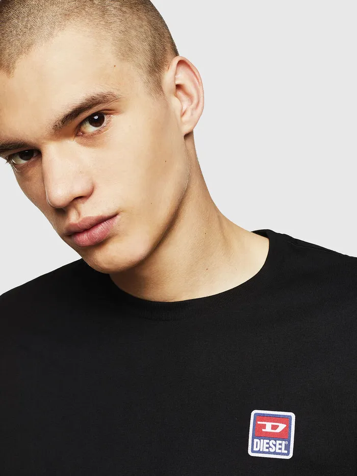 Diesel Tshirts Mens TDIEGODIVLS Black Gift 4 You