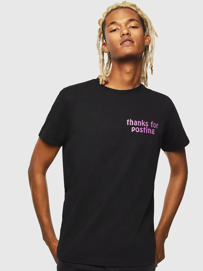 Diesel Tshirts Mens TDIEGOJ20 Black Online