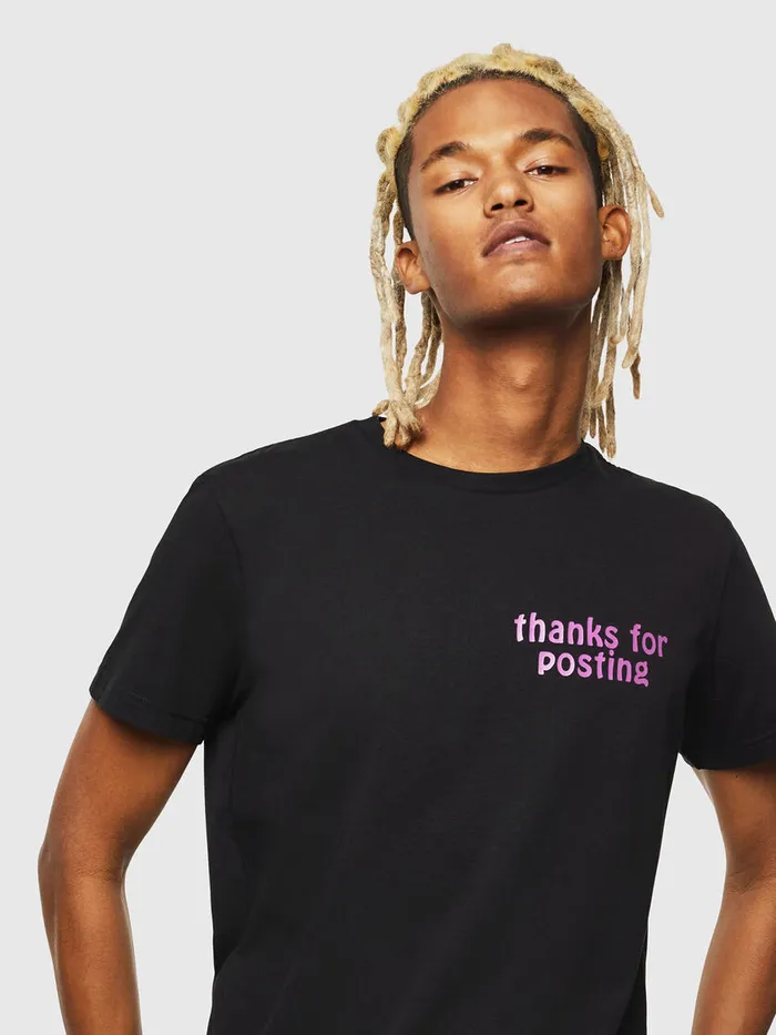 Diesel Tshirts Mens TDIEGOJ20 Black Online