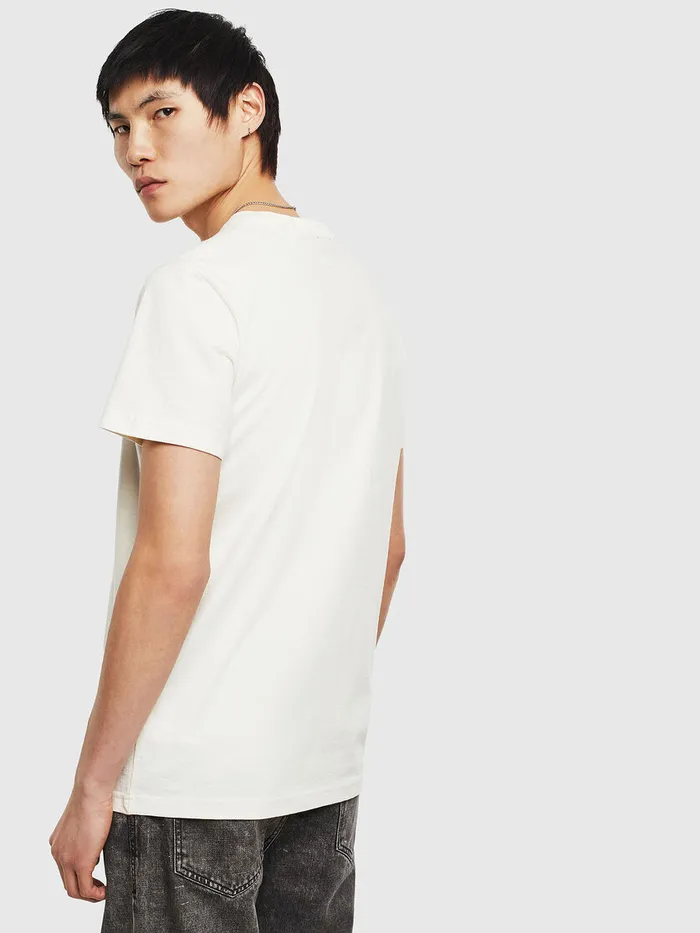 Diesel Tshirts Mens TDIEGOS11 White Popular