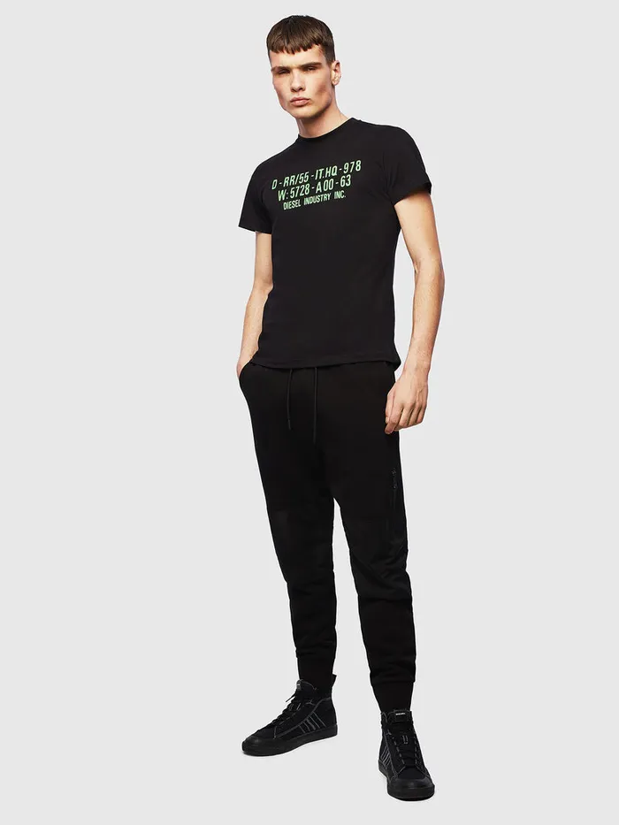 Diesel Tshirts Mens TDIEGOS2 Black For Sale