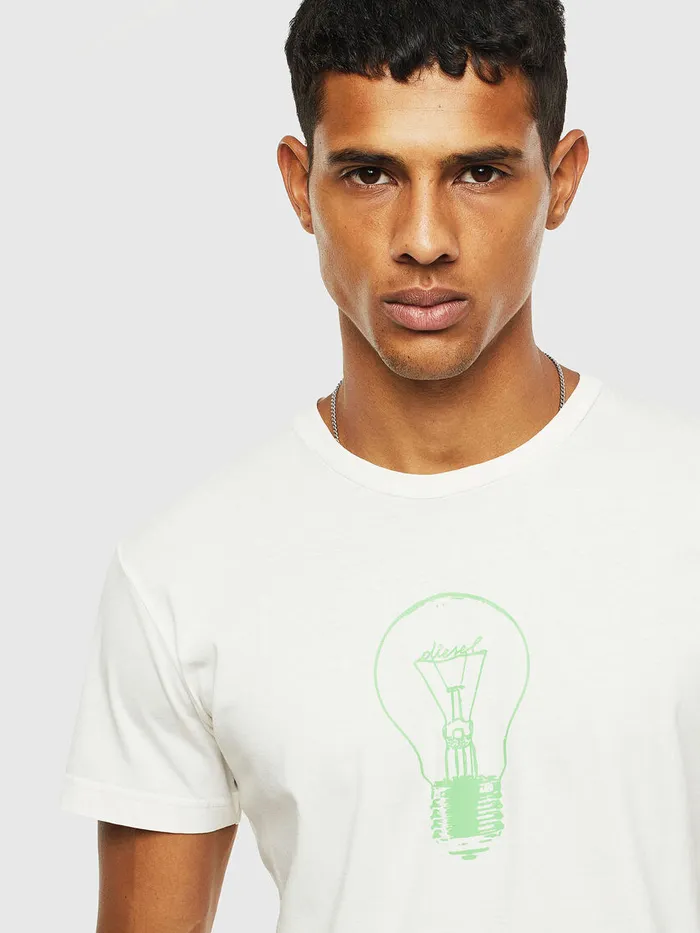 Diesel Tshirts Mens TDIEGOS9 White Near Me