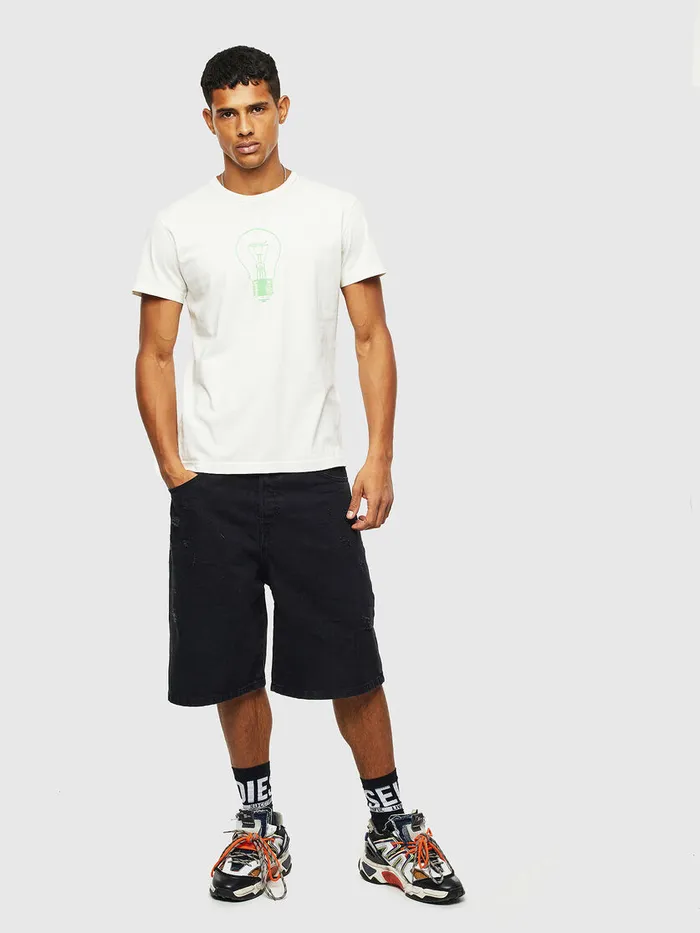 Diesel Tshirts Mens TDIEGOS9 White Near Me