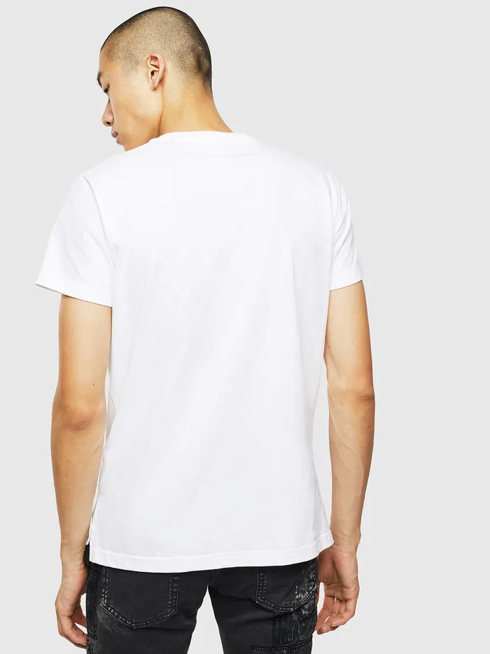 Diesel Tshirts Mens TDIEGOSLITSJ6 White Online