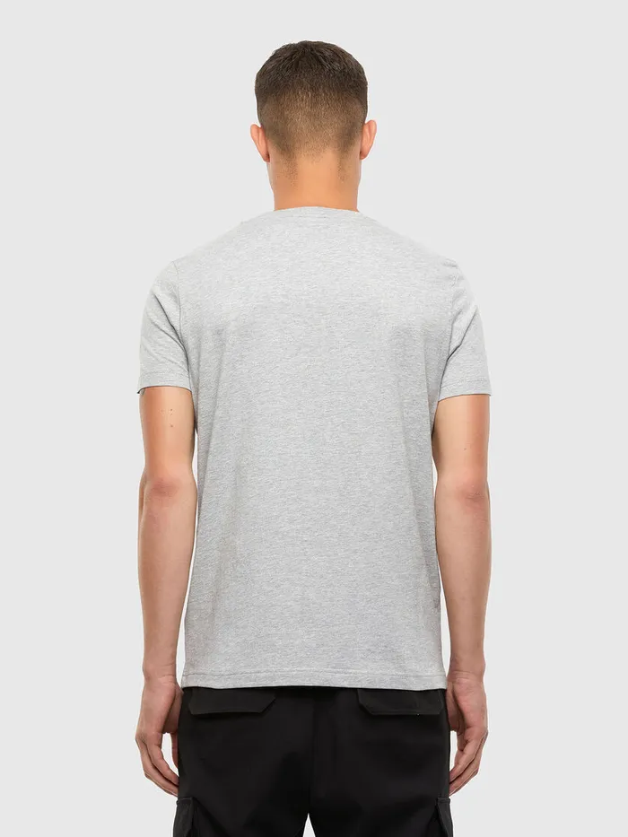 Diesel Tshirts Mens TDIEGOSN22 Light Grey Gift 4 You