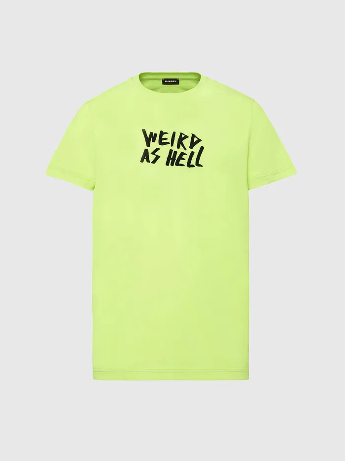 Diesel Tshirts Mens TDIEGOSX45 Green Fluo Gift 4 You