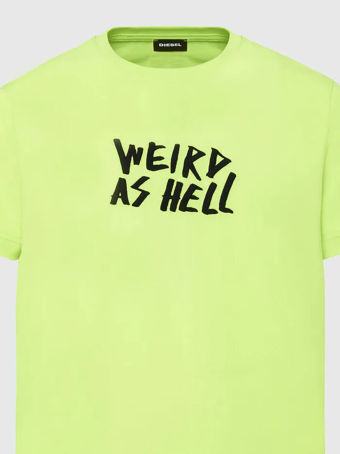 Diesel Tshirts Mens TDIEGOSX45 Green Fluo Gift 4 You