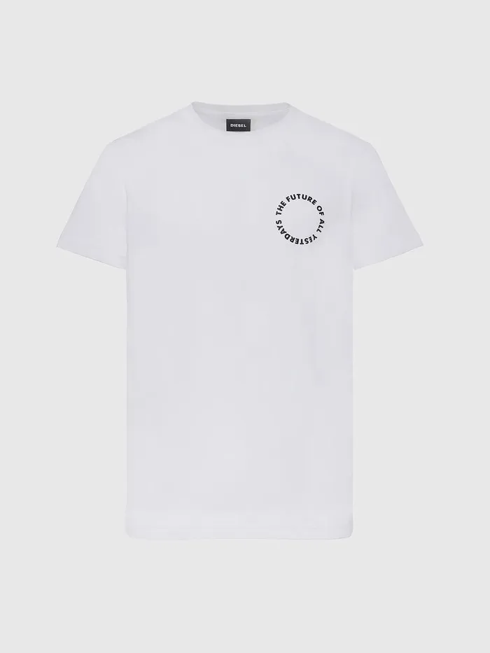 Diesel Tshirts Mens TDIEGOSX46 White On Sale