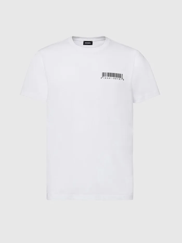 Diesel Tshirts Mens TDIEGOSX67 White Cheap On Sale