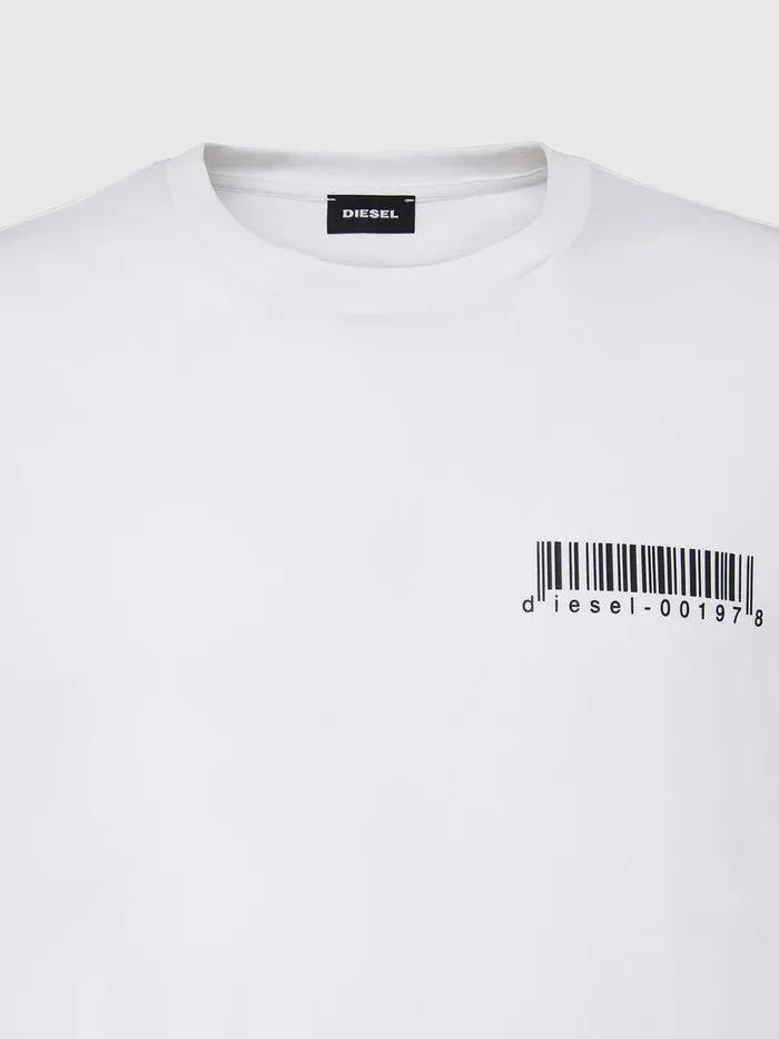 Diesel Tshirts Mens TDIEGOSX67 White Cheap On Sale