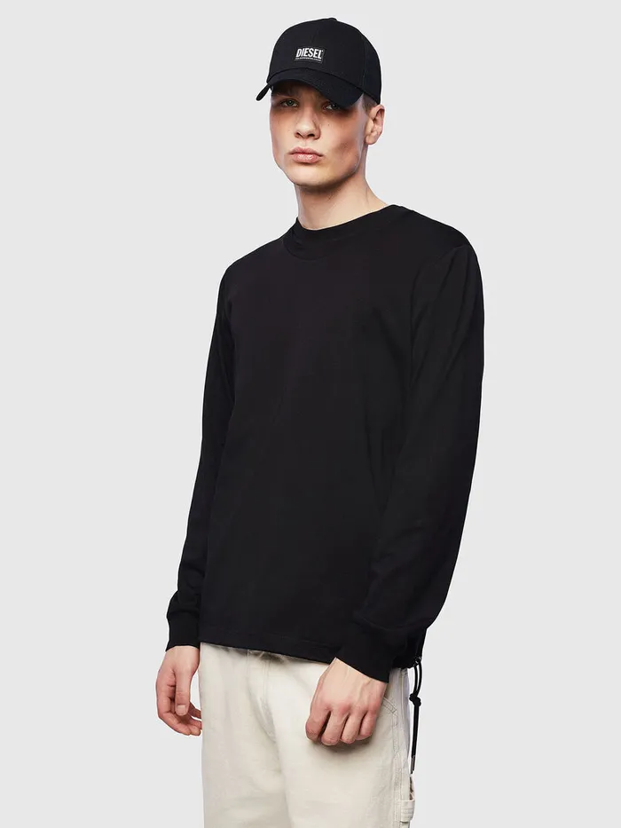 Diesel Tshirts Mens THUSTYLS Black Gift Ideas