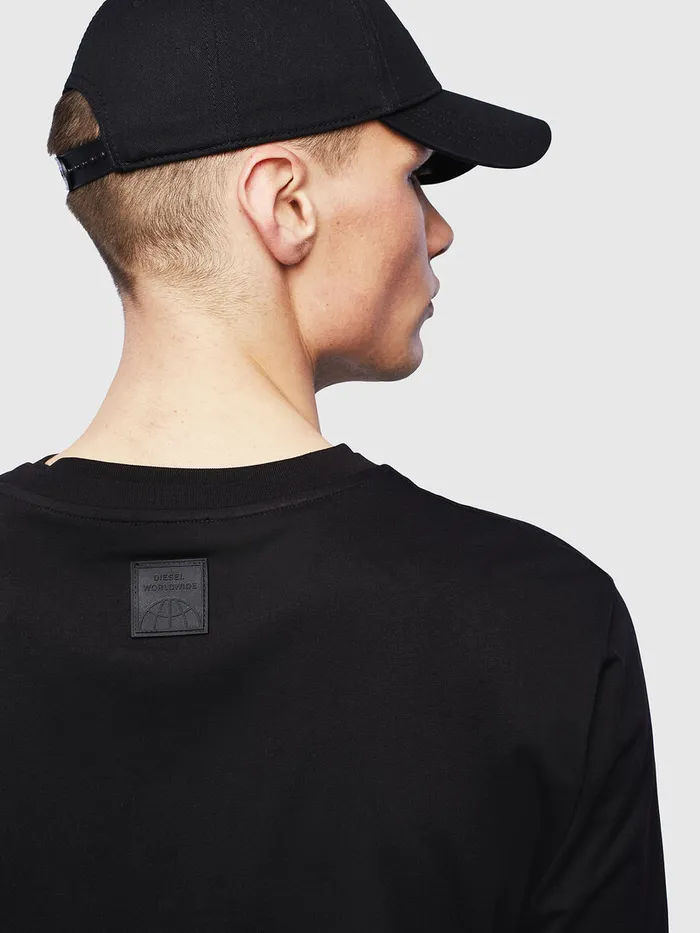 Diesel Tshirts Mens THUSTYLS Black Gift Ideas